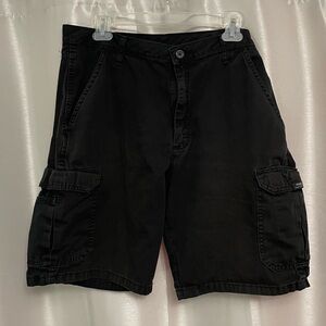 Wrangler - Men's Black Cargo Shorts